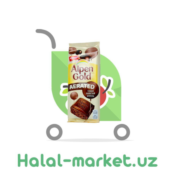 Шоколад ALPEN GOLD AERATED Темный пористый 80гр