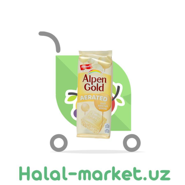 Шоколад ALPEN GOLD AERATED Белый пористый 80гр