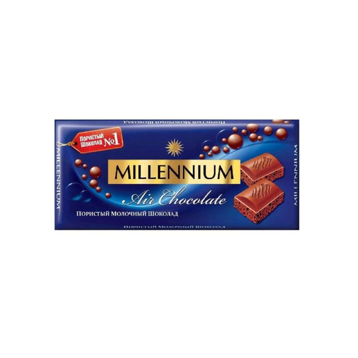 Шоколад MILLENIUM Молочный пористый 90гр