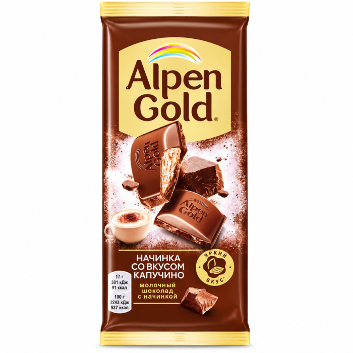 Шоколад ALPEN GOLD Капучино 85гр