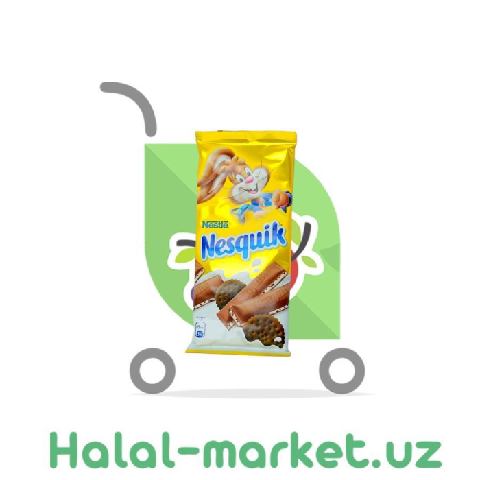 Шоколад NESQUIK с начинкой Какао-Печенье 87гр