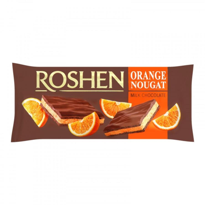 Шоколад ROSHEN молочный с апельсиновой нугой 90гр