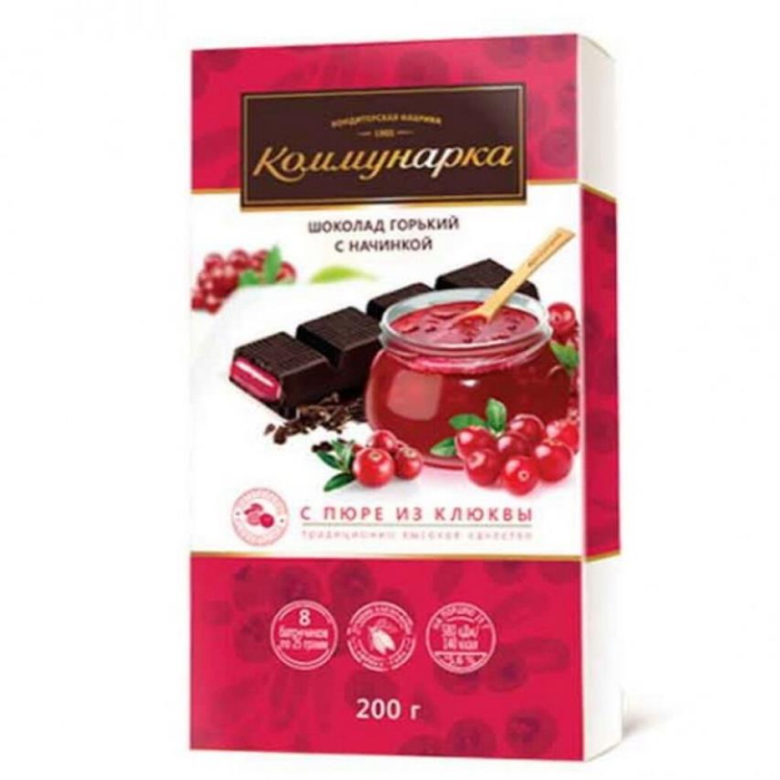 Шоколад КОМУНАРКА с пюре из Клюквы 200гр