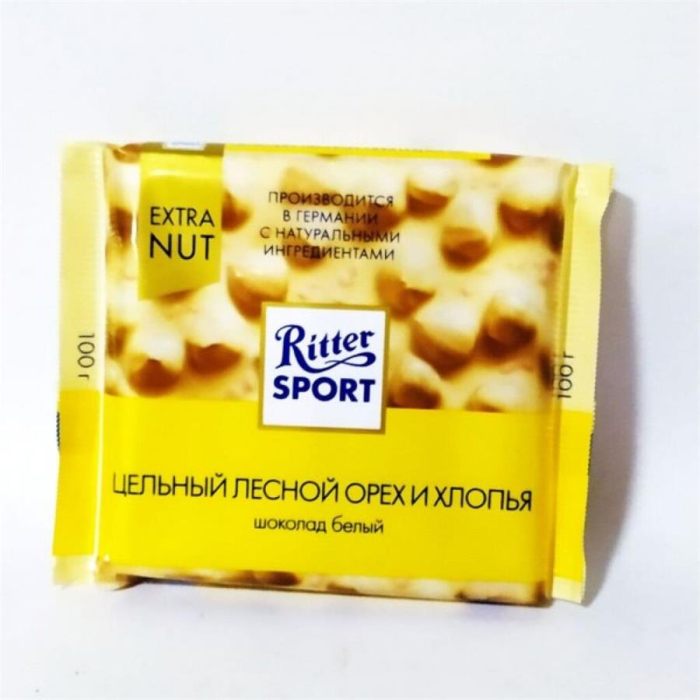 Шоколад RITTER SPORT Молочный лесьной орех 100гр