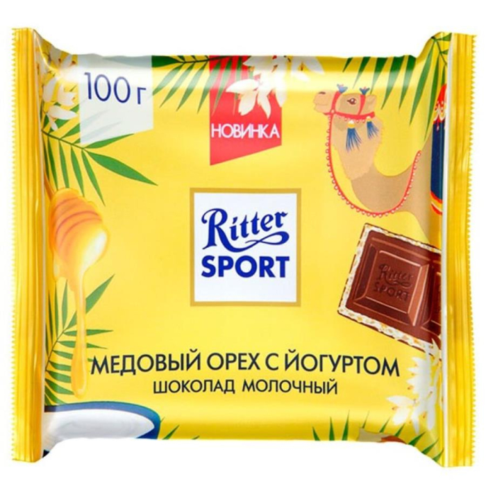 Шоколад RITTER SPORT медовый орех с йогуртом 100гр