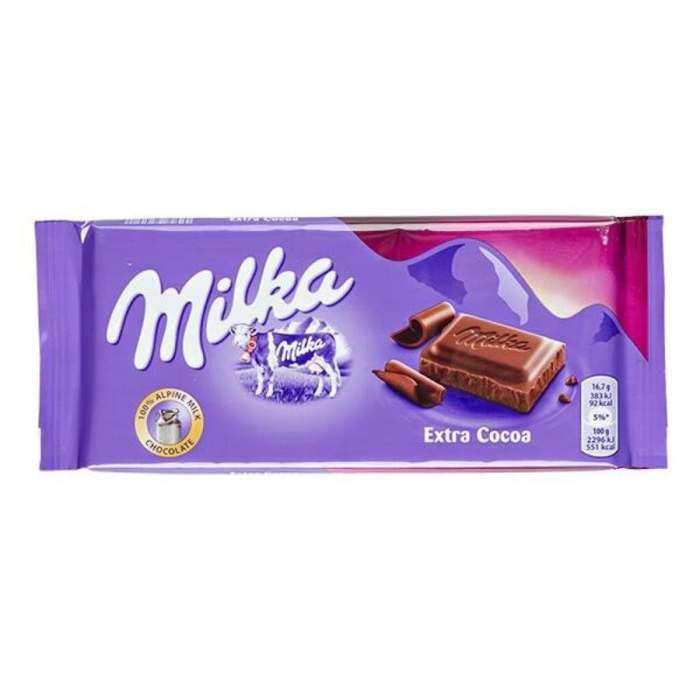 Шоколадная плитка MILKA ассорти 100гр