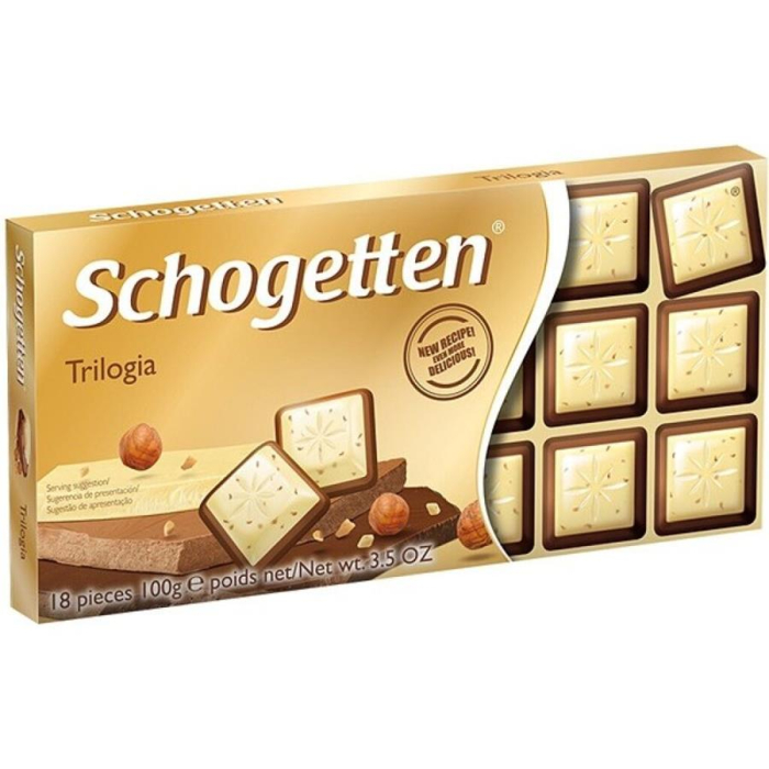Шоколадная плитка SCHOGETTEN DARK TRILOGIYA 100гр