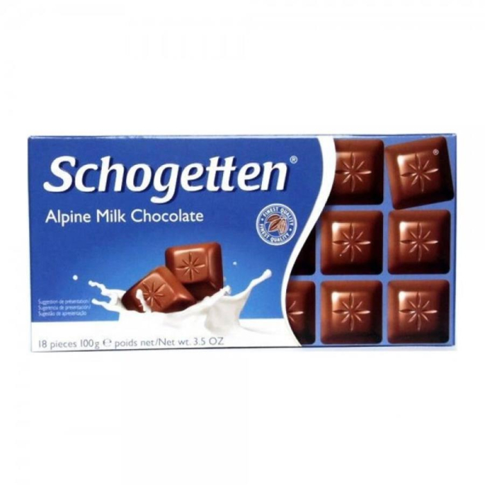 Шоколадная плитка SCHOGETTEN DARK ALPINE MILK 100гр