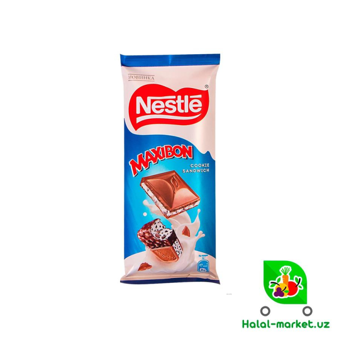 Шоколад NESTLE Maxibon Cookie Sandwich 80г