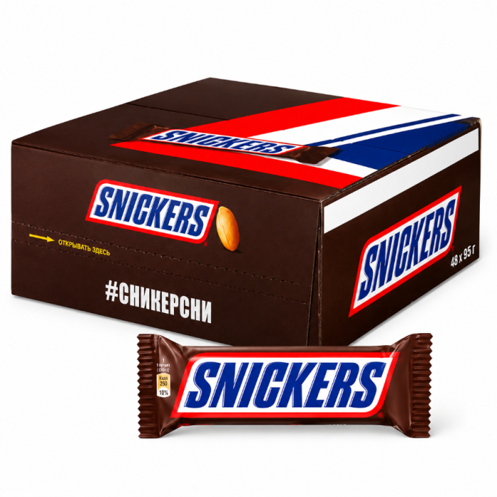 Батончик SNICKERS 50.5гр