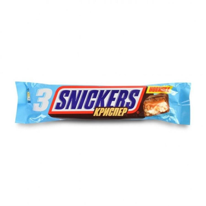Шоколадный батончик Snickers Crisp 60гр