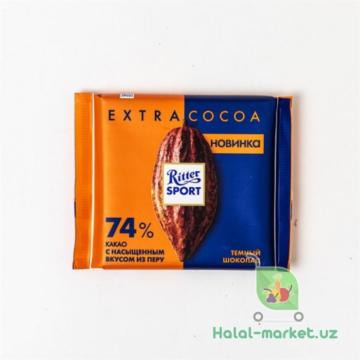 Шоколад RITTER SPORT EXTRA COCOA 100гр