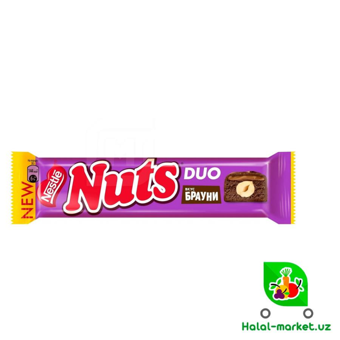 NUTS DUO Baruni 60gr batonchik