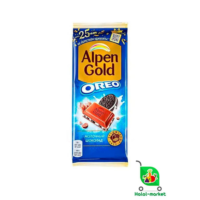 Шоколад ALPEN GOLD OREO Два Шоколада 90гр