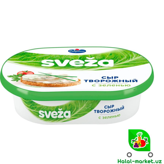 Сыр творожный SVEZA с зеленью 150гр