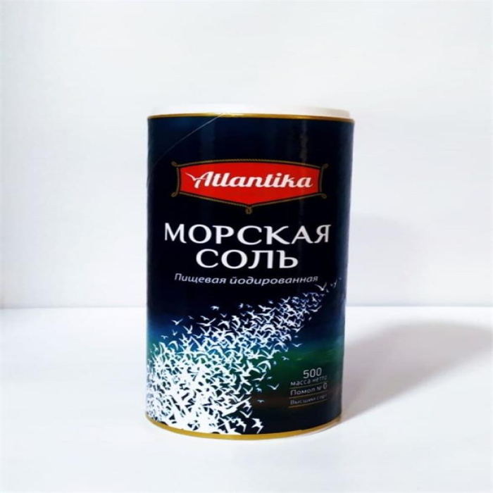 Соль ATLANTIKA Морская 500гр