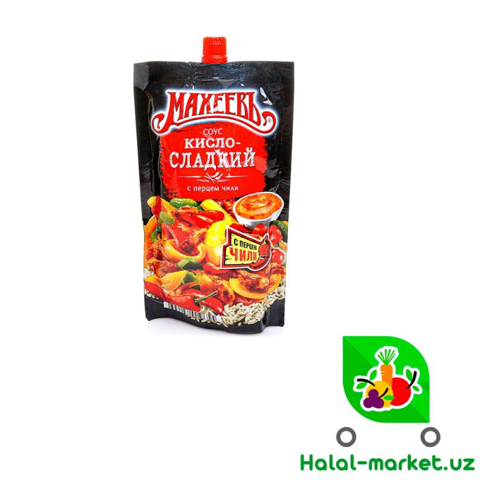 Соус деликатесный Махеевь "Кисло-Сладкий" ДОЙ-ПАК с дозатором 230гр