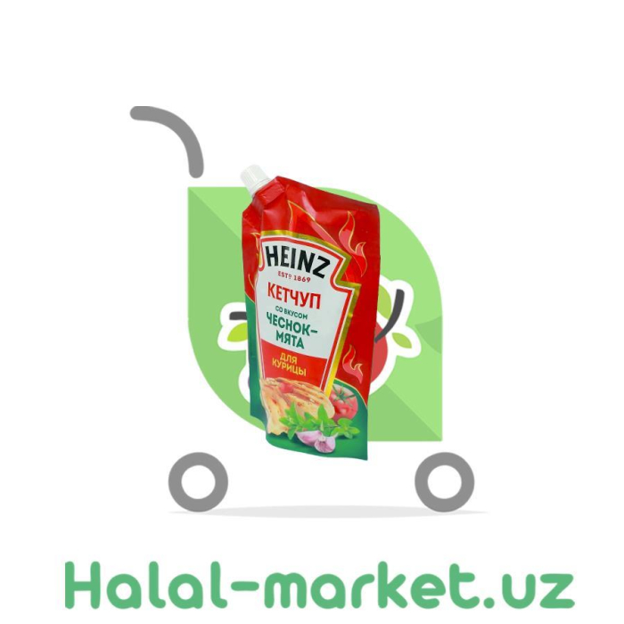 Кетчуп HEINZ Чеснок-Мята для Курицы 320гр д/п