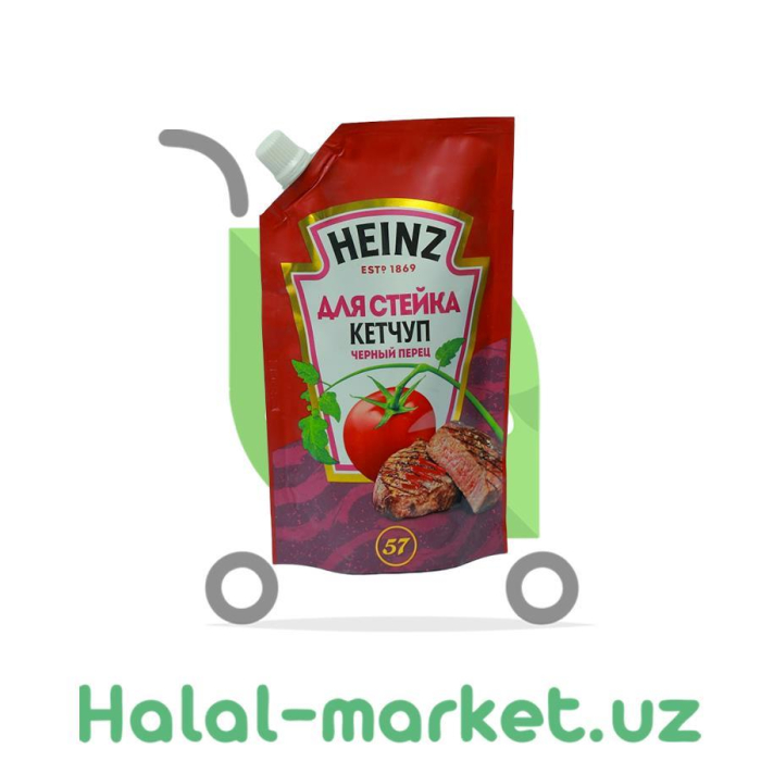 Кетчуп HEINZ для стейка черный перец 320гр