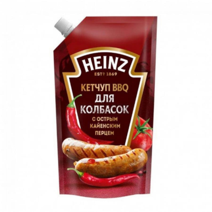 Кетчуп HEINZ BBQ Для колбасок с перцем 350гр
