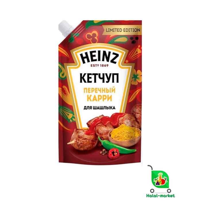 Кетчуп HEINZ Перечный Карри для Шашлыка 320гр