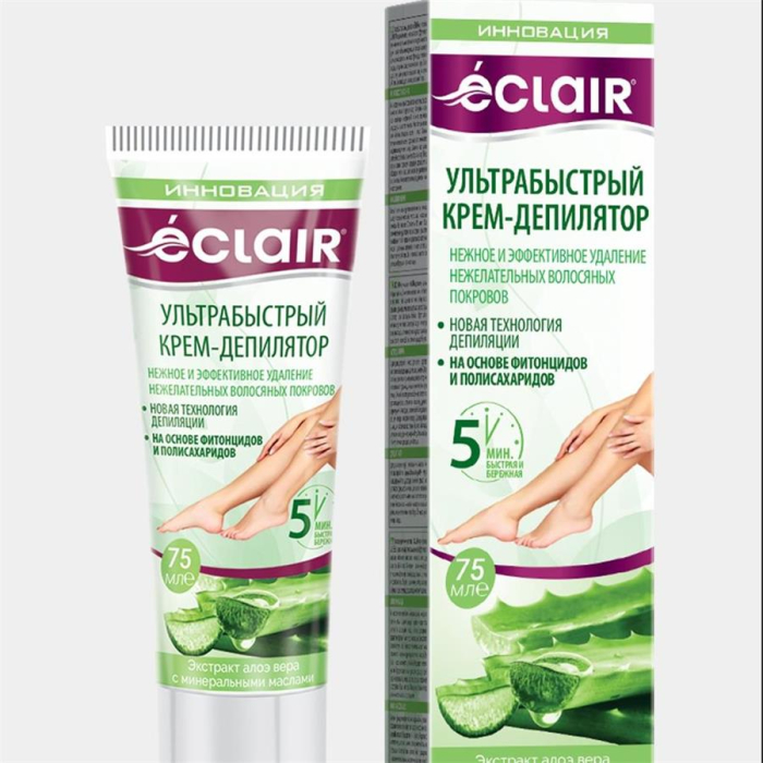 Крем-депилятор ECLAIR Алоэ Вера 75мл