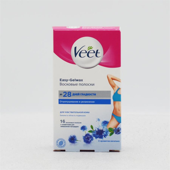 VEET Восковые Полоски с Ароматом Василька 12шт