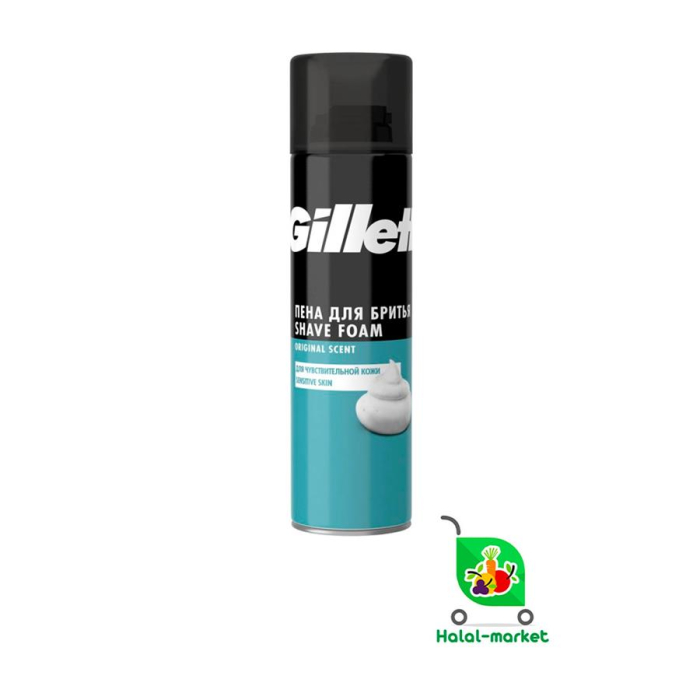 Пена для Бритья Gillette Original Scent Для Чувствительной Кожи 200мл