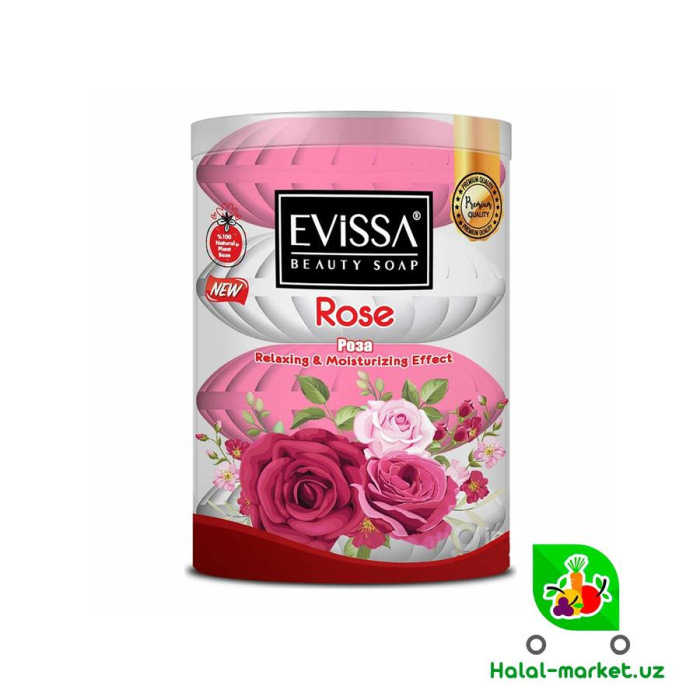 Мыло EVISSA Роза 4*110гр