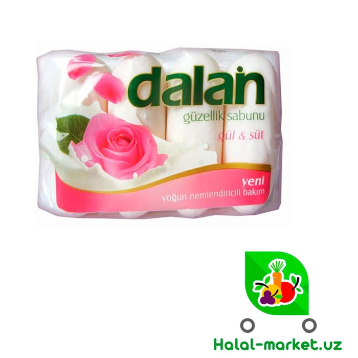 Мыло DALAN Роза,Молоко 90гр*4/360гр