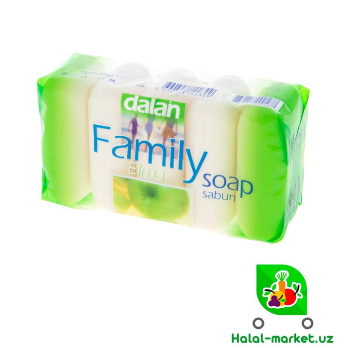 Мыло DALAN FAMILY Яблоко 75гр*5/375гр