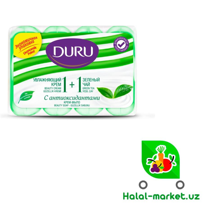 Мыло DURU 1+1 Зеленый Чай 4*110гр