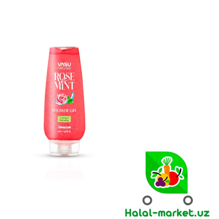 Гель для душа VASU NATURALS Rose Mint 250мл