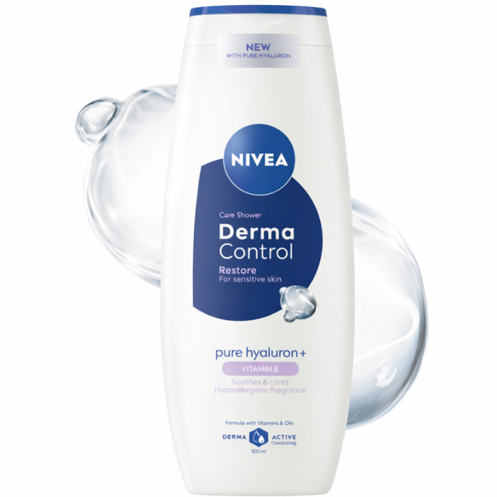 Гель для душа NIVEA DERMA CONTROL витамин Е 250мл