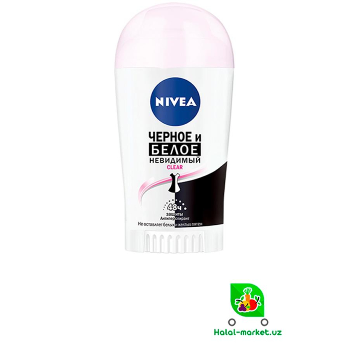 Стик NIVEA WOMEN Чёрное и Белое Невидимый 50мл