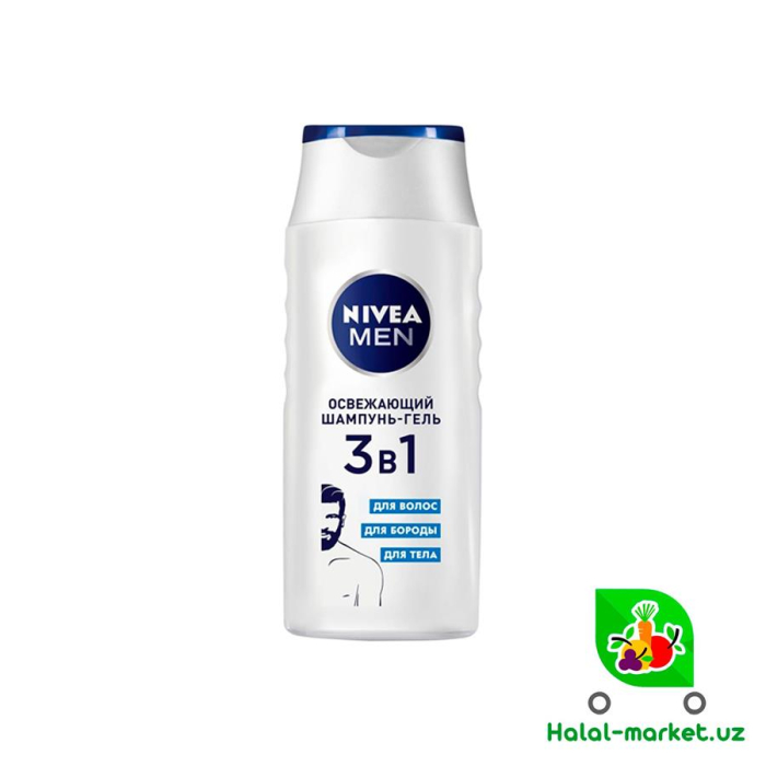 Шампунь NIVEA MEN 3в1 Энергия Сила 250мл