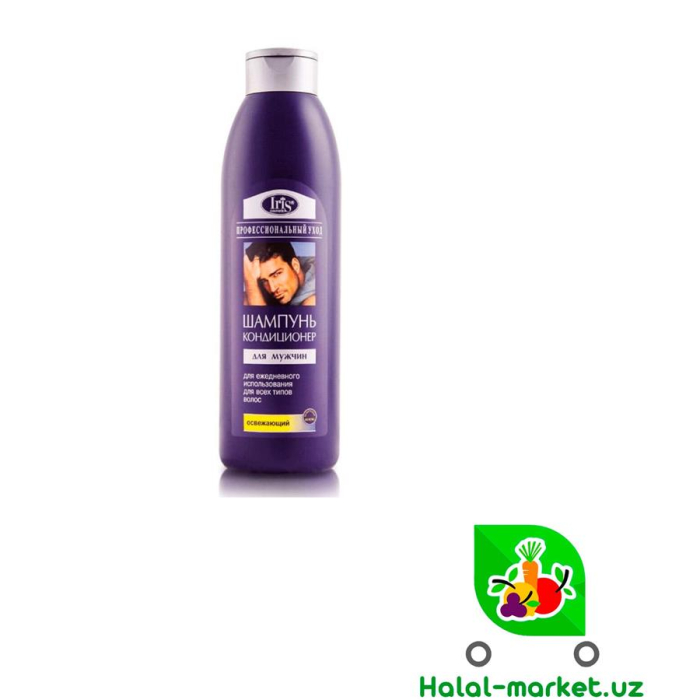 Шампунь-кондиционер IRIS MEN Освежающий 1л