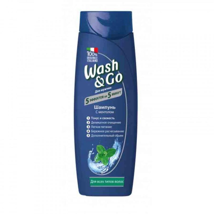 Шапмунь Wash-GO с ментолом для всех типов 400мл