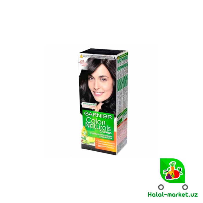 Краска GARNIER №2.0 Элегантный Черный 50мл