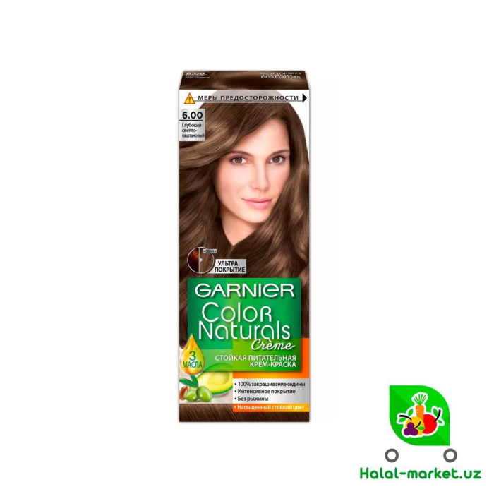 Краска GARNIER №6.00 Глубокий Светло-Русый 60мл