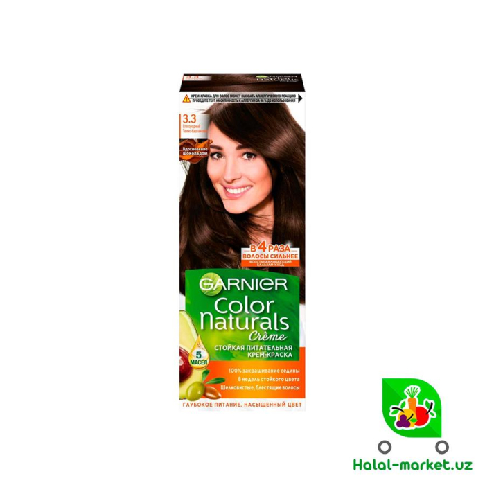 Краска GARNIER №3.3 Благародный Темно-Каштановый 60мл