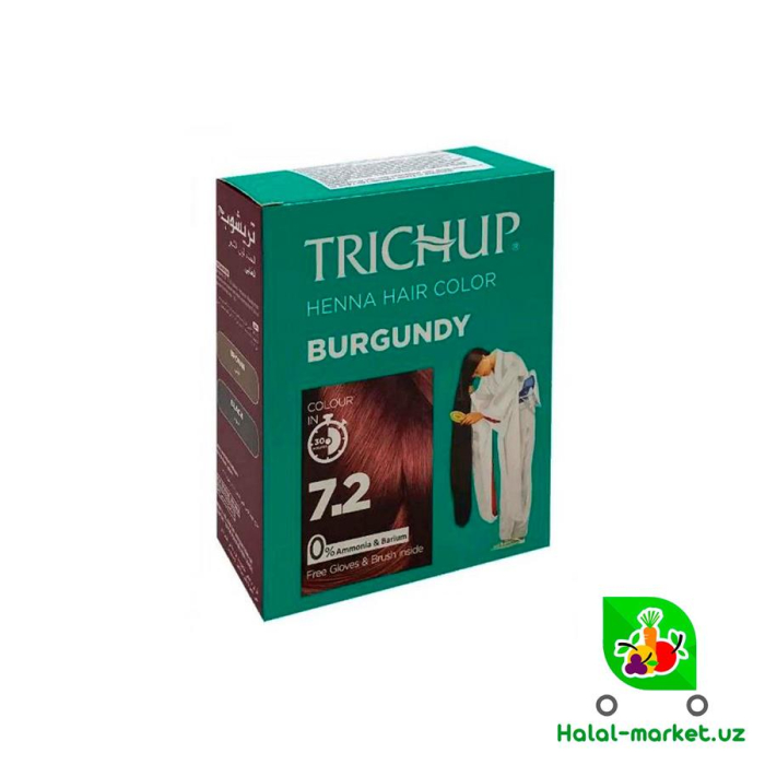 Хна для волос TRICHUP цвет BURGUNDY 60г