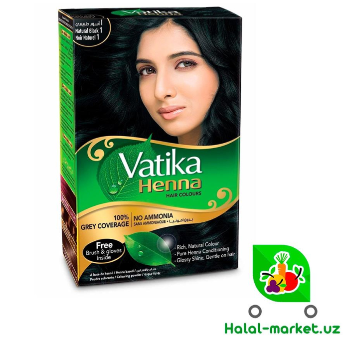 Хна VATIKA Natural black 60гр