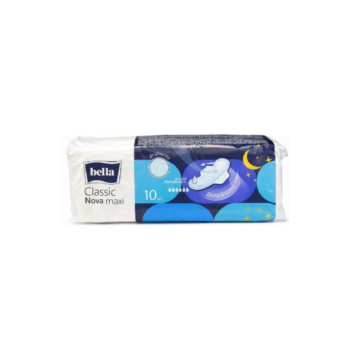 Прокладки BELLA CLASSIC NOVA MAXI новый диз.10шт