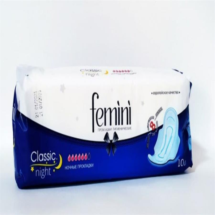 Прокладки FEMENI classic night 10шт