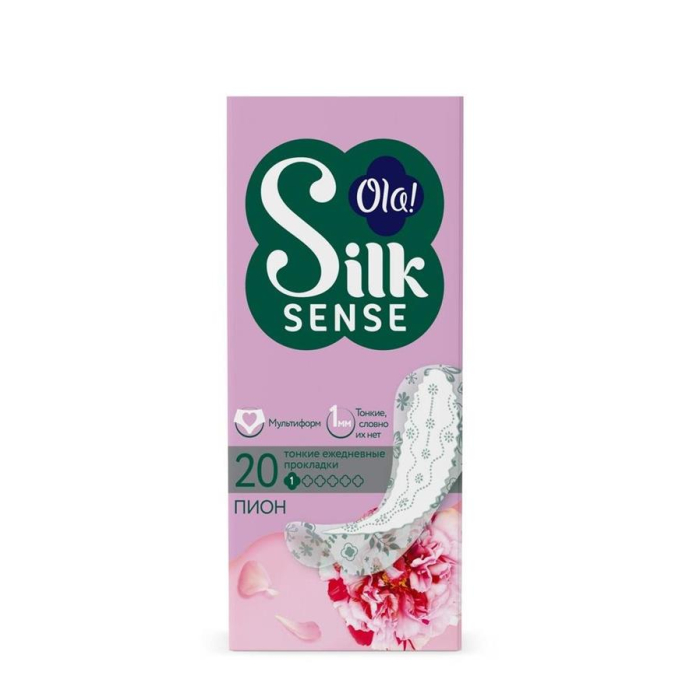 Ежедневки OLA SILK SENSE Мультиформ Пионы 20шт