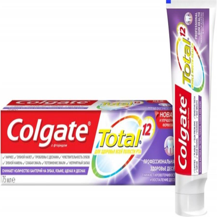 Зуб/Паста COLGATE TOTAL профессиональное отбеливание 75мл
