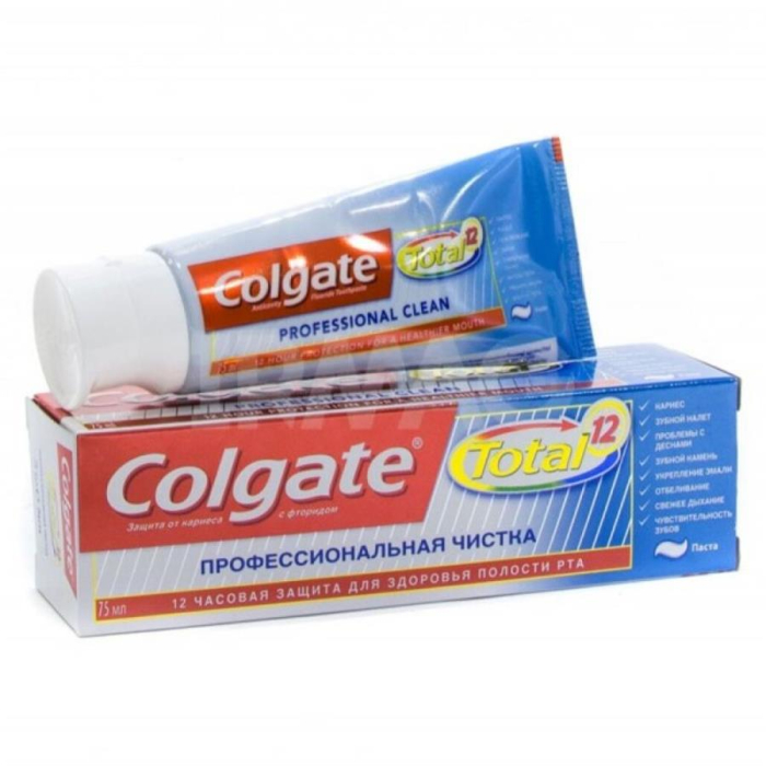 Зуб/Паста COLGATE TOTAL Профессиональная чистка 75мл