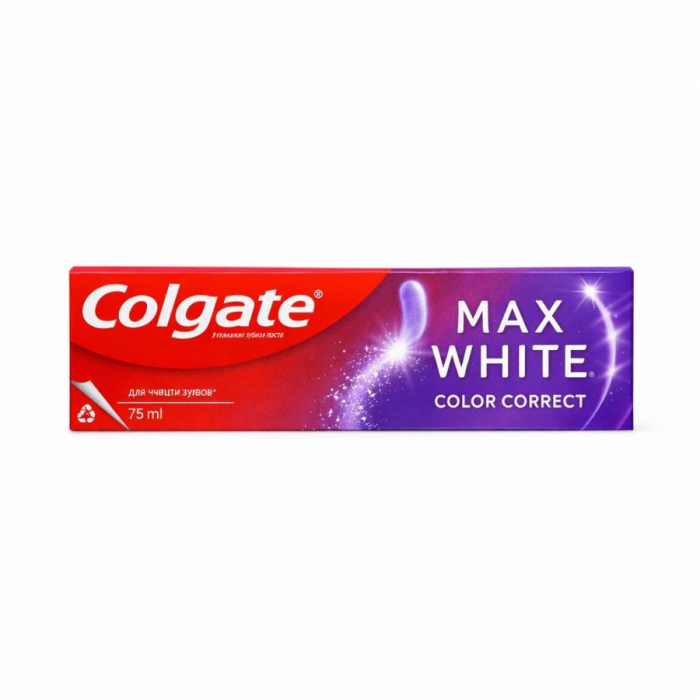 Зуб/паста COLGATE MAX WHITE COLOR CORRECT 75мл