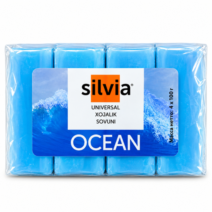 Мыло хозяйсвенные SILVIA Океан 4*160гр